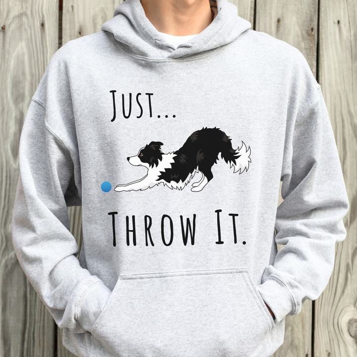 Just Throw It Border Collie Hoodie – Bordercollied Up