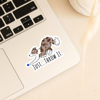 Just Throw It Border Collie Sticker