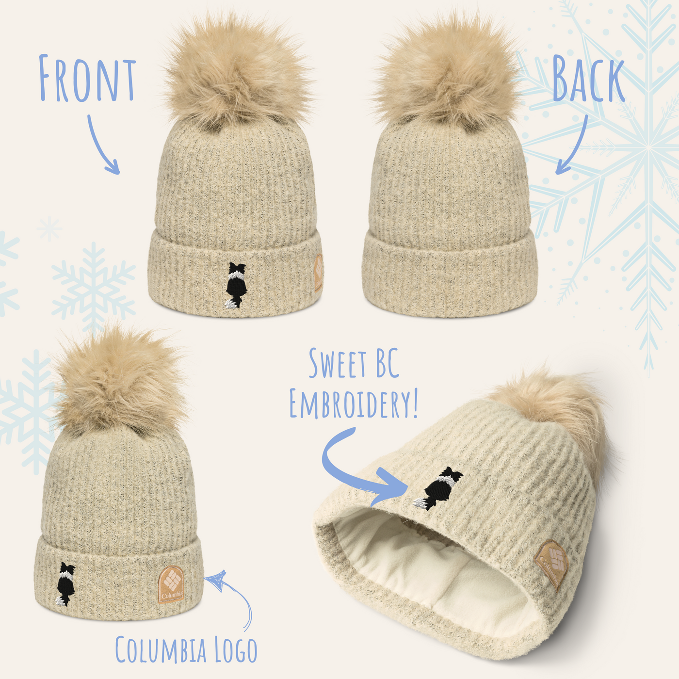 Columbia Brand pom-pom beanie