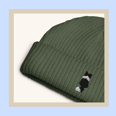 Border Collie Fisherman Style Beanie