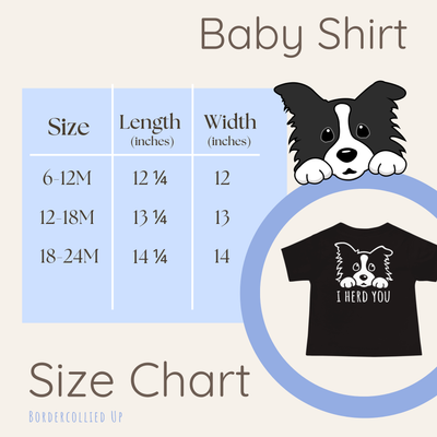 Border Collie Shirt for Babies