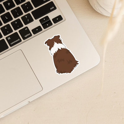 Chocolate Brown Australian Shepherd Sticker | Aussie Decal