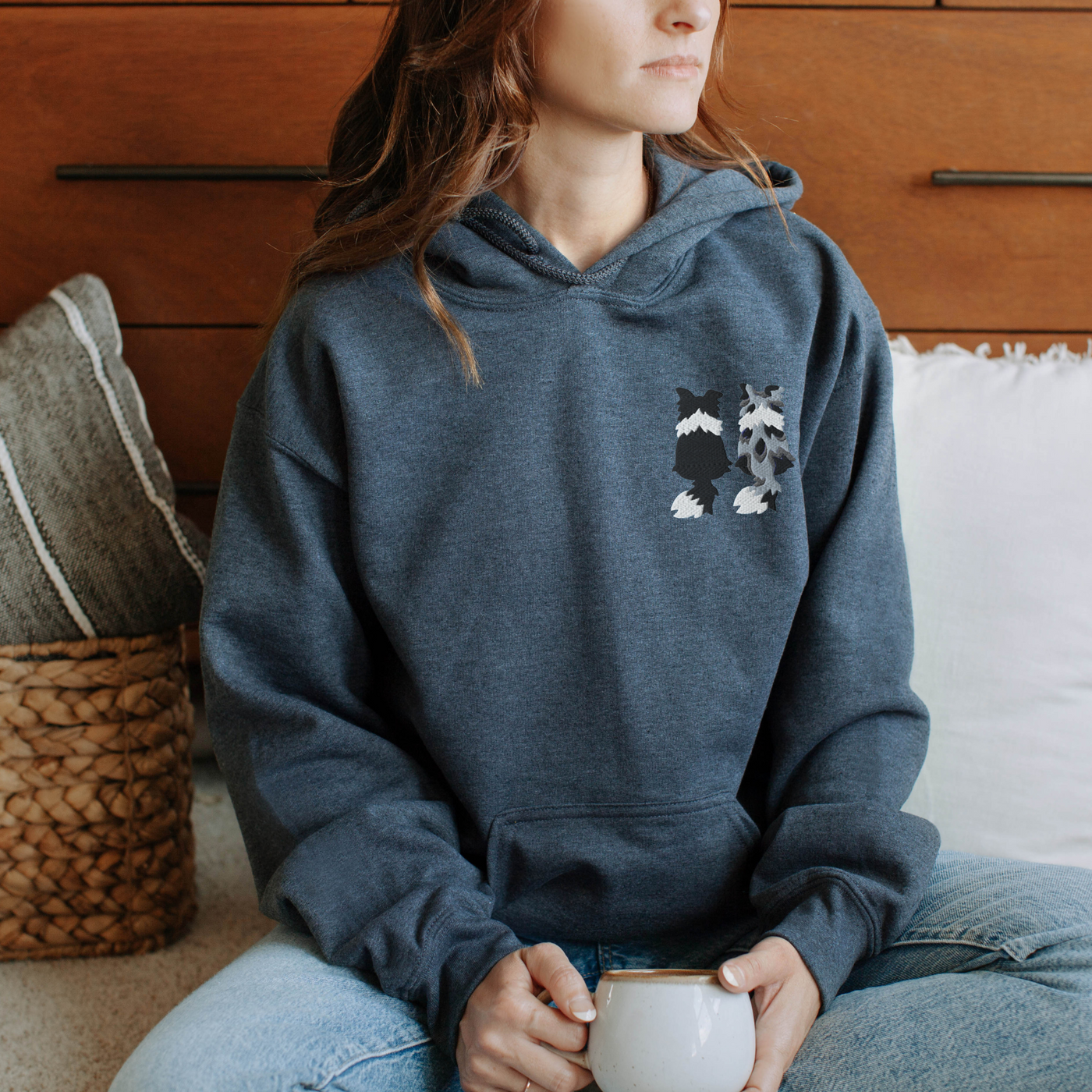 Border Collie Hoodie | Border Collie Embroidery