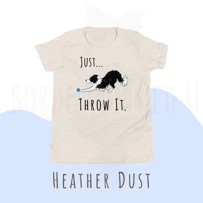 Just throw it border collie t-shirt