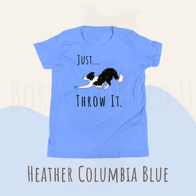 Just throw it border collie t-shirt