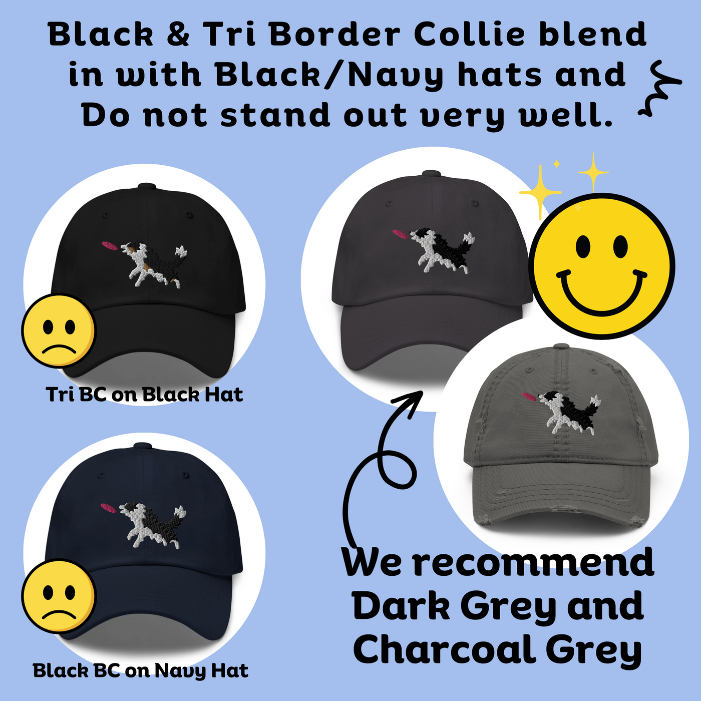 border collie hat option