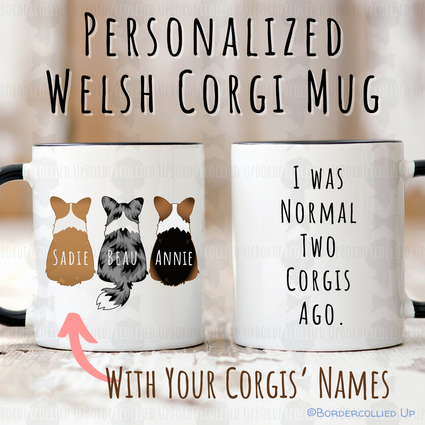 Personalized Corgi Mug