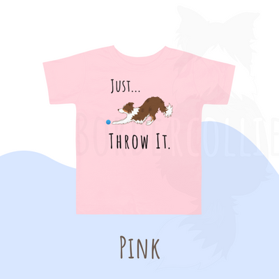 Just throw it border collie t-shirt