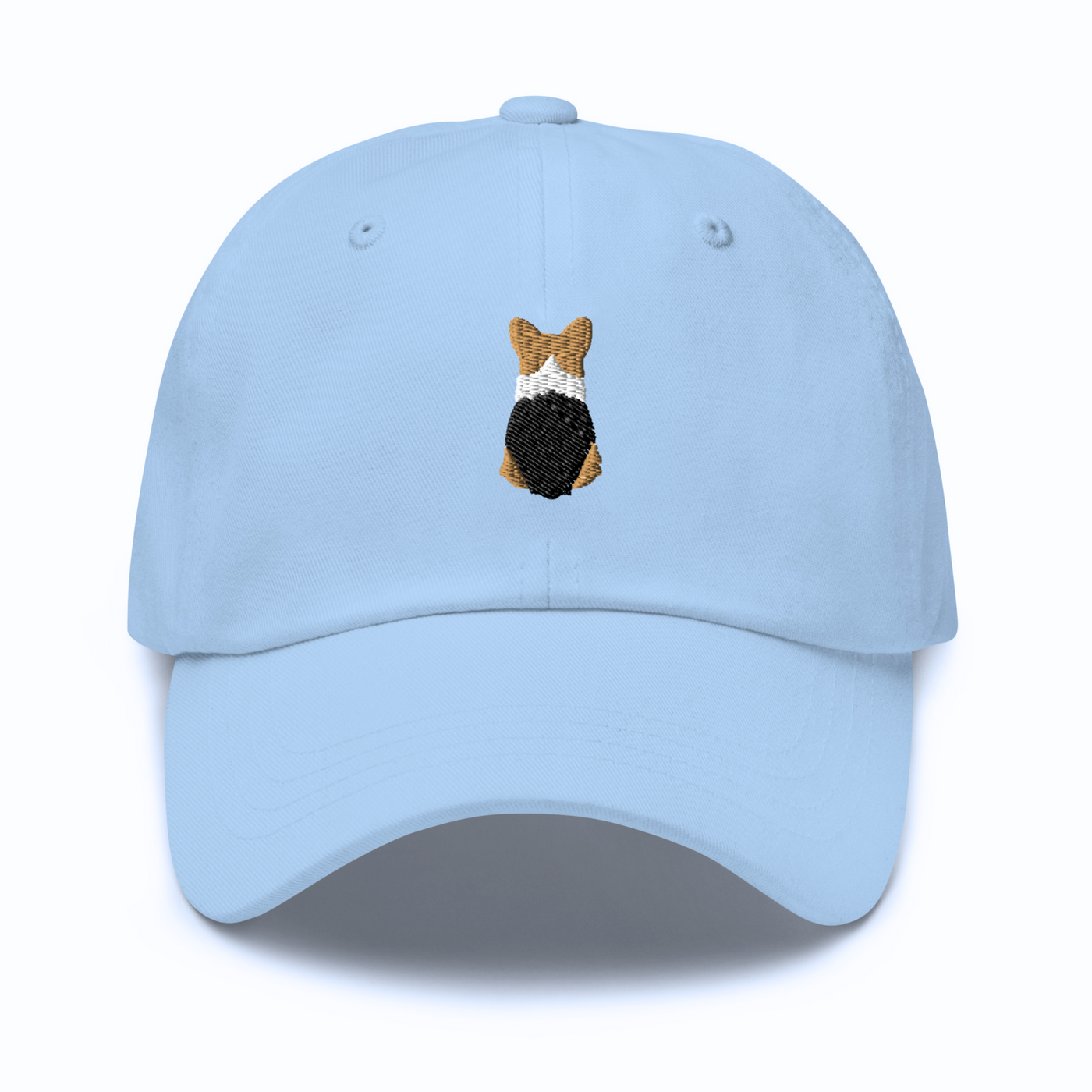 Corgi Embroidered Cotton Hat