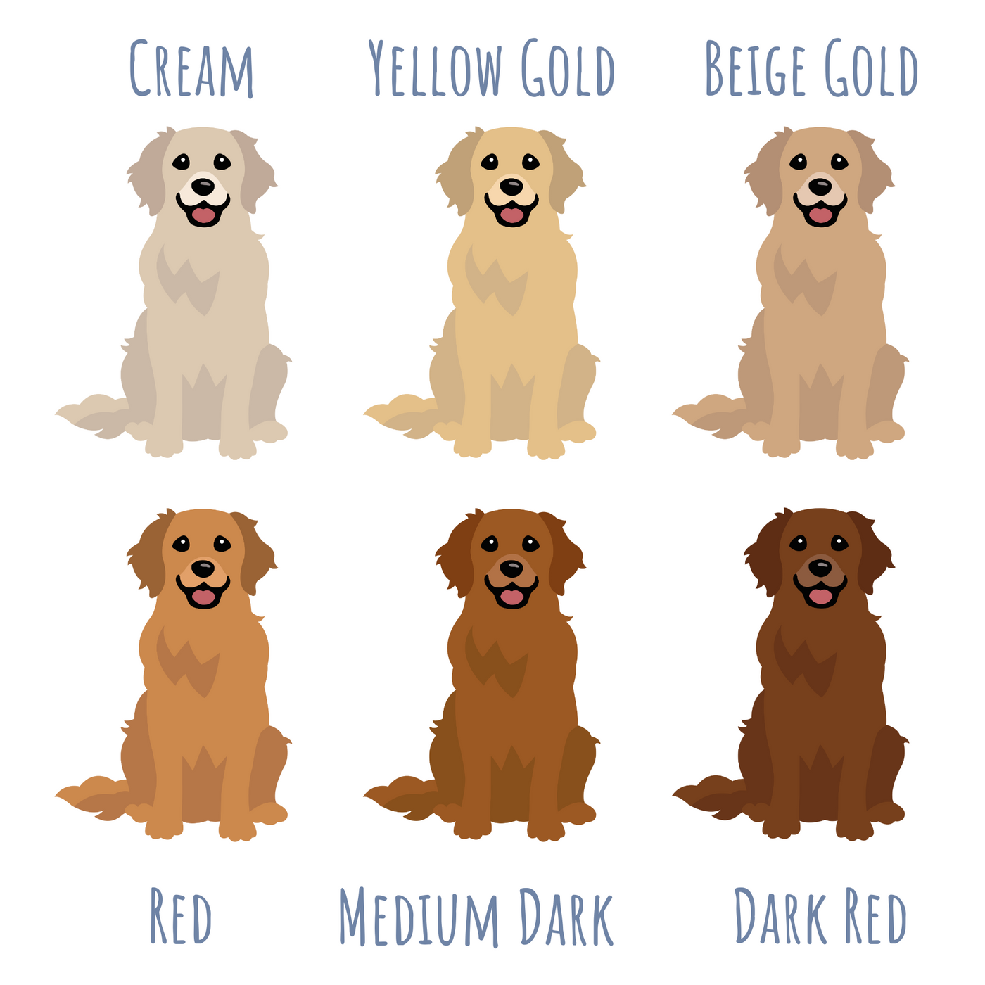 Golden Retriever Embroidery Design Option