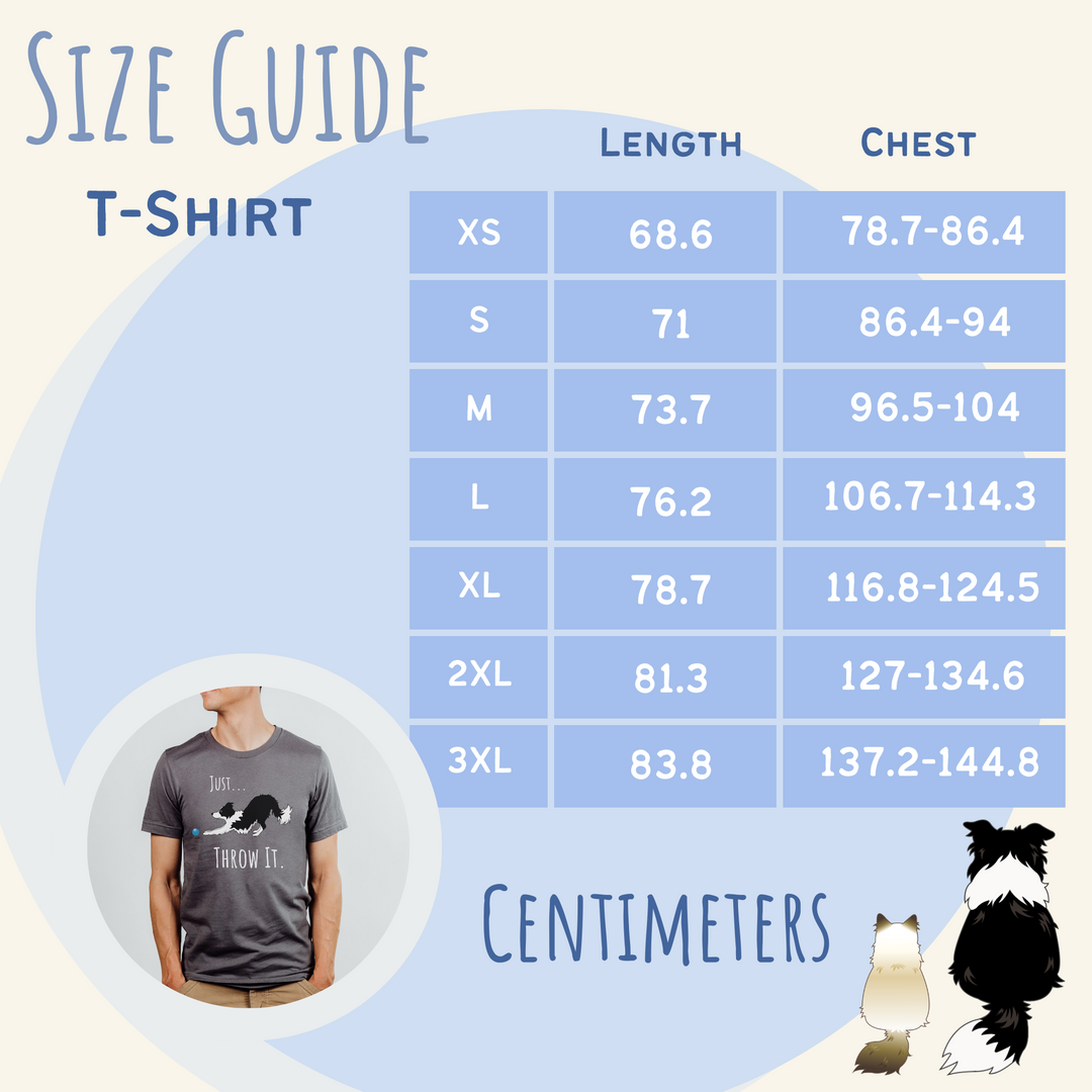 Just Throw It Border Collie T-shirt – Bordercollied Up