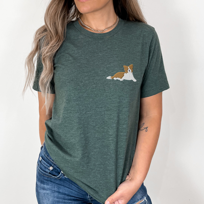 Laying Border Collie T-shirt