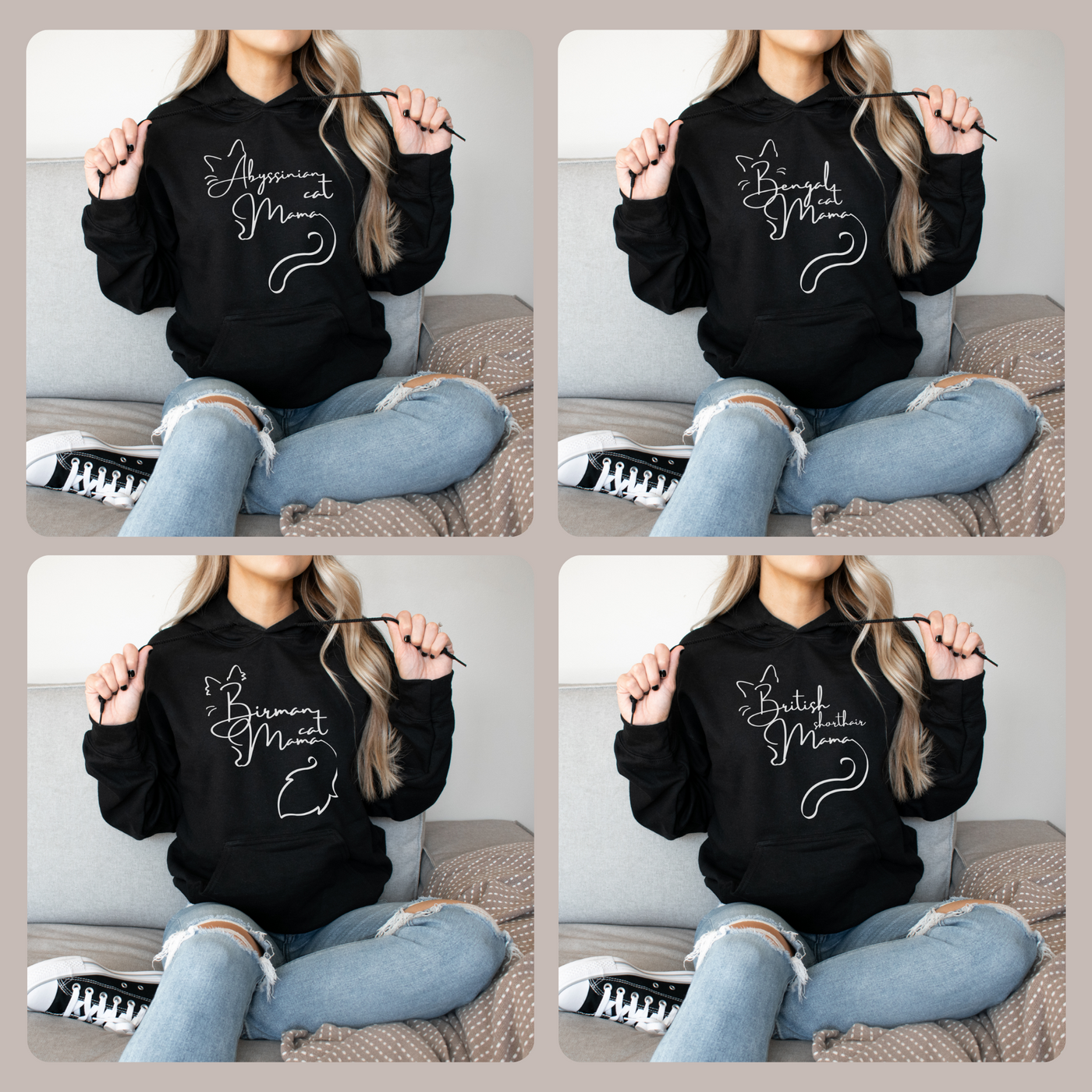 Cat Mama Hoodie | Cat Mom Gift