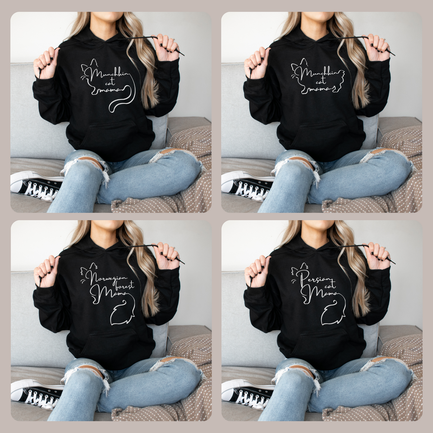 Cat Mama Hoodie | Cat Mom Gift