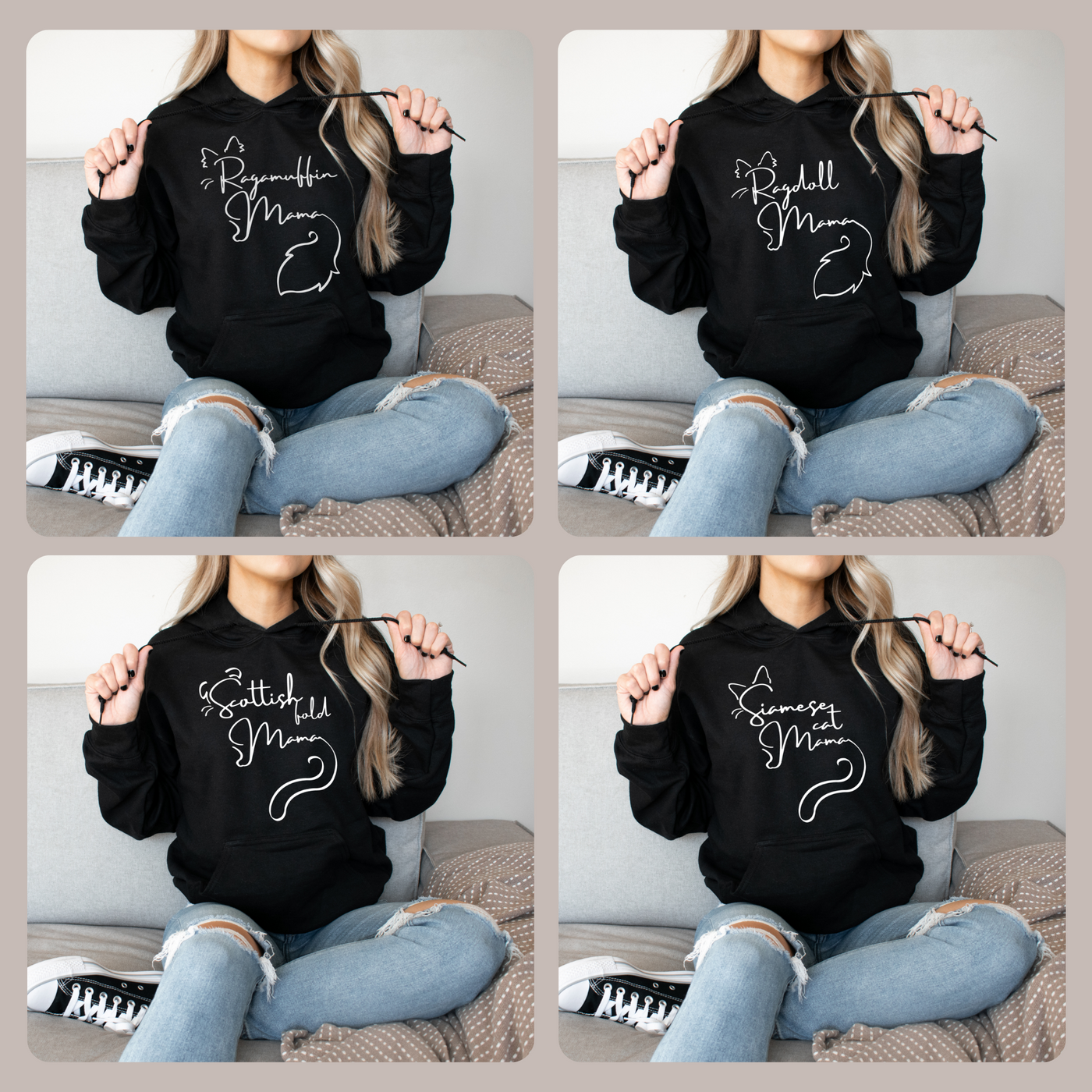 Cat Mama Hoodie | Cat Mom Gift