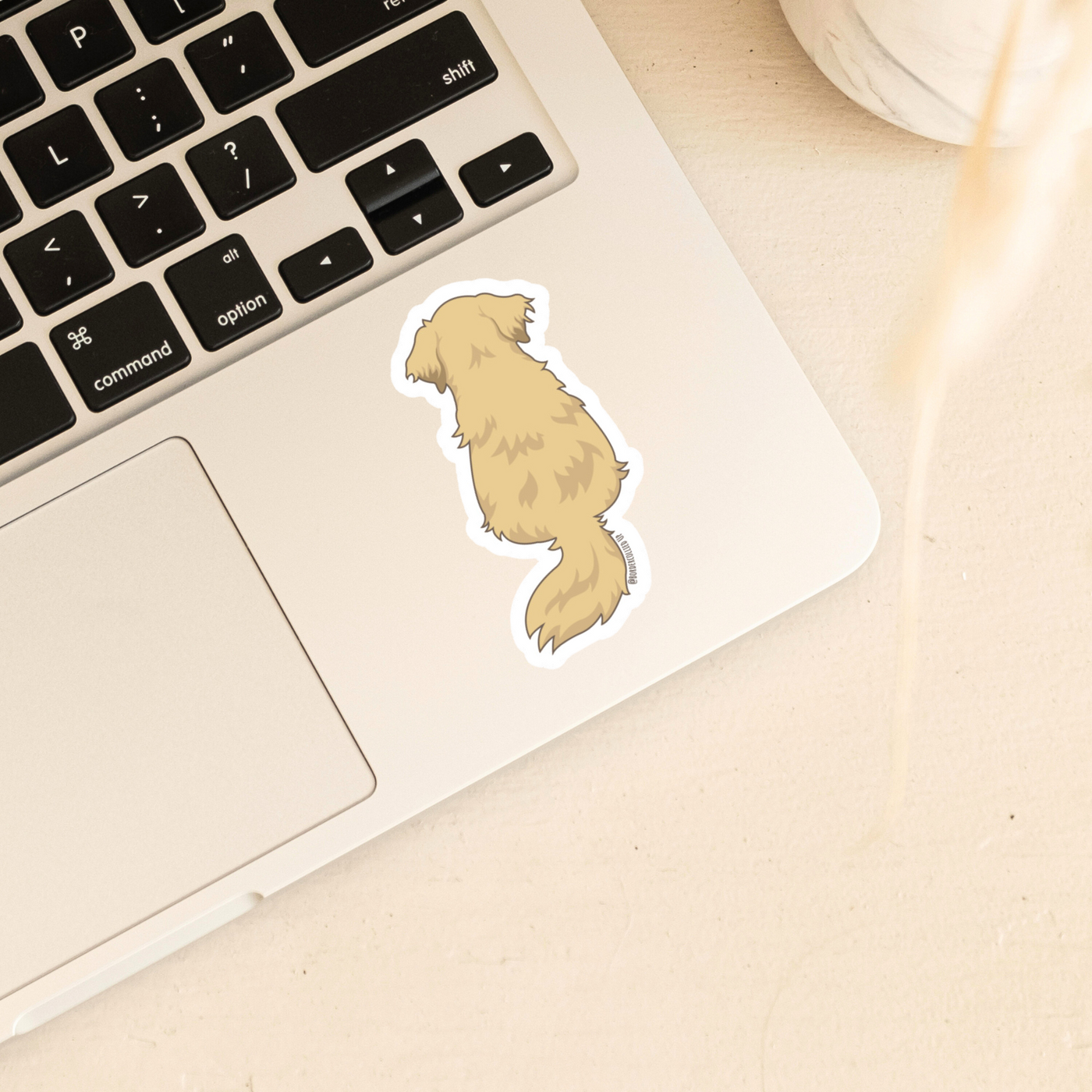 Yellow Golden retriever sticker for golden lovers | golden retriever owner goods