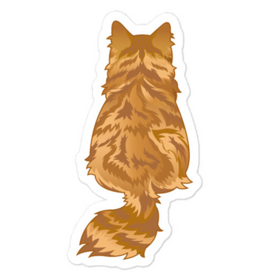 Prittiful Kitty Back Sticker