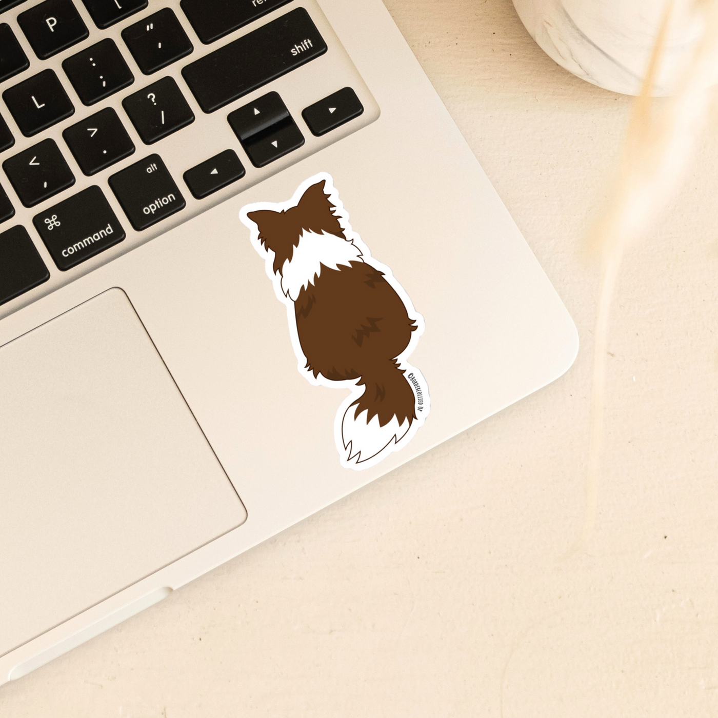 Border Collie Behind Sticker