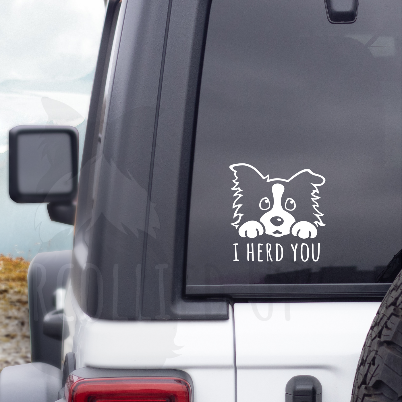 Border Collie Sticker | Border Collie Car Sticker for Border Collie Lover | Border Collie Gift