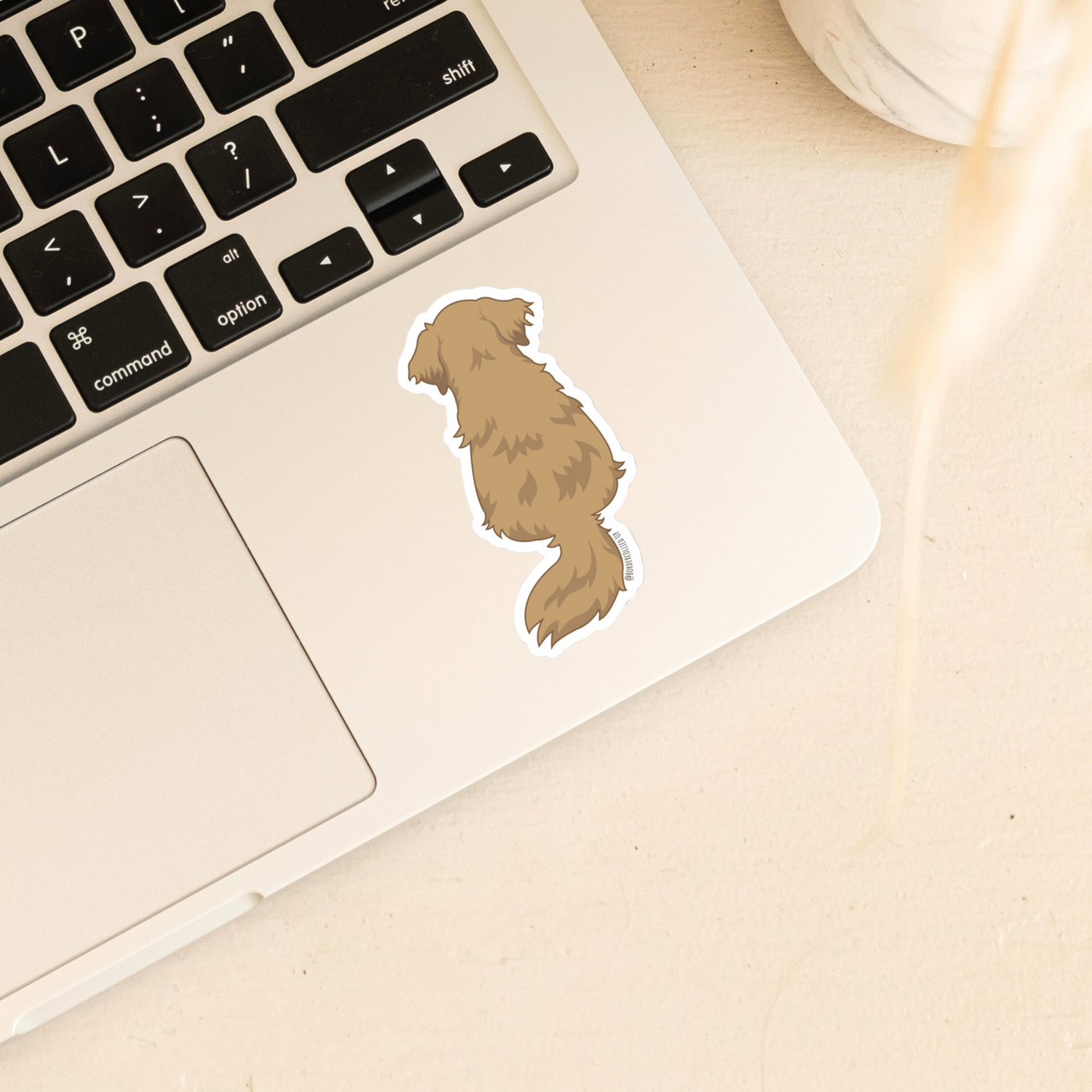 Beige Golden retriever sticker for golden lovers | golden retriever owner goods