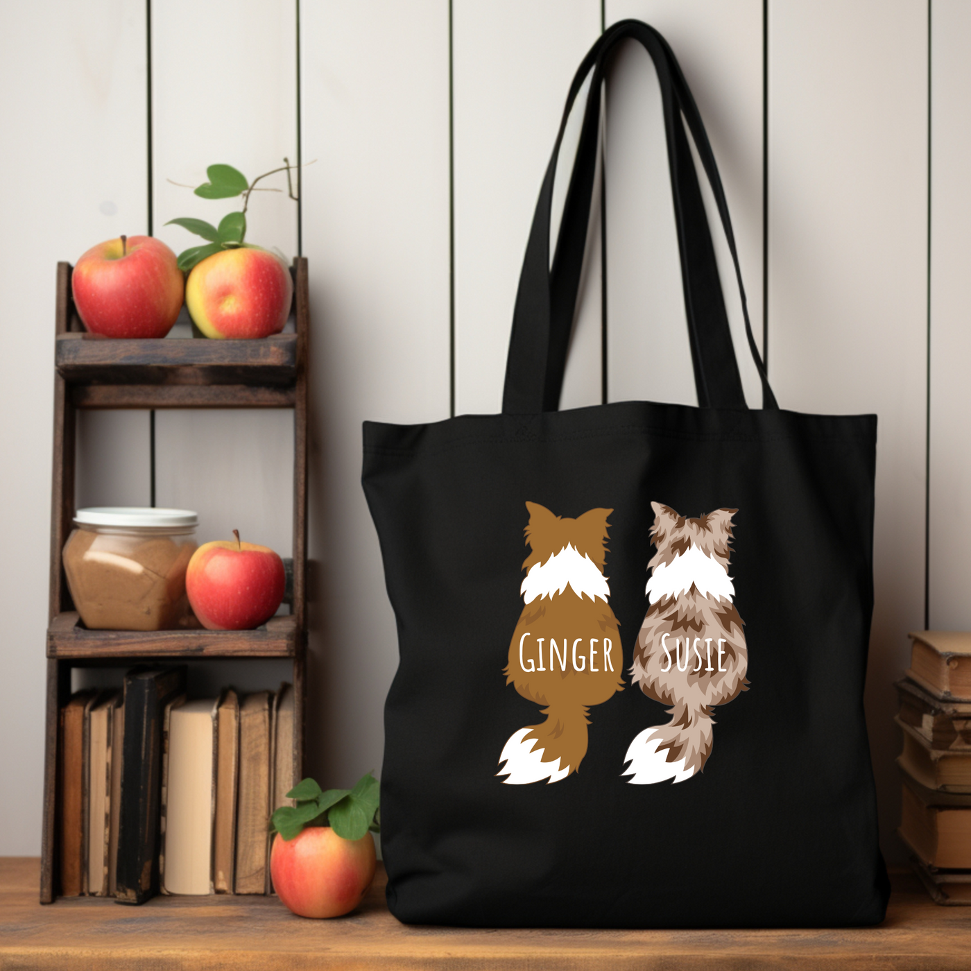 Personalized Border Collie Totel Bag