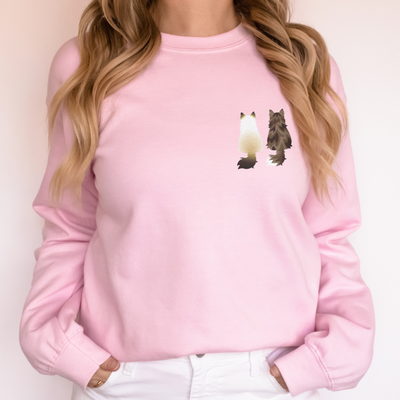 Ragdoll Siberian Cat Embroidered Sweatshirt