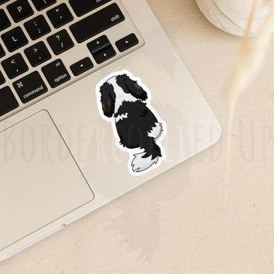 Cavalier Spaniel Behind Sticker