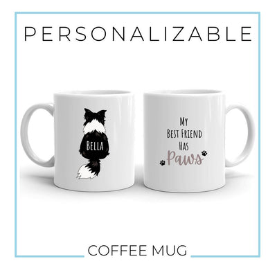 Personalized Border Collie Back Coffee Mug