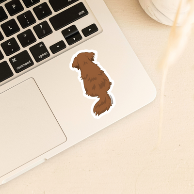 Red Golden retriever sticker for golden lovers | golden retriever owner goods