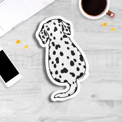 Dalmatian Behind Sticker