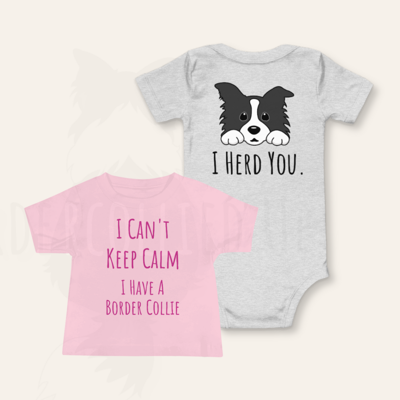 border collie shirts for babies