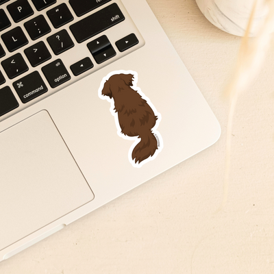 Dark Red Golden retriever sticker for golden lovers | golden retriever owner goods