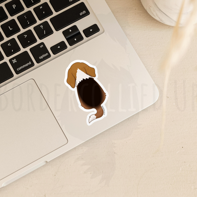 red tri beagle sticker