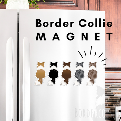 border collie magnet for border collie lover sticker for border collie owner gift