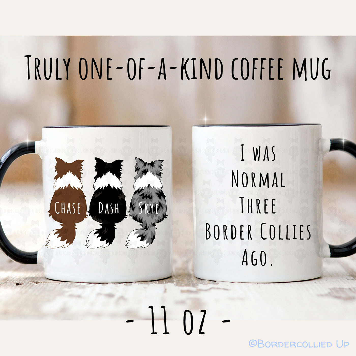 Personalized Border Collie Mug