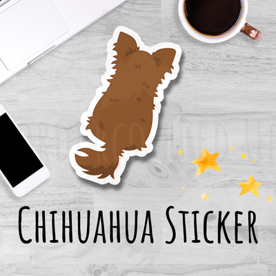 Chihuahua Behind Sticker