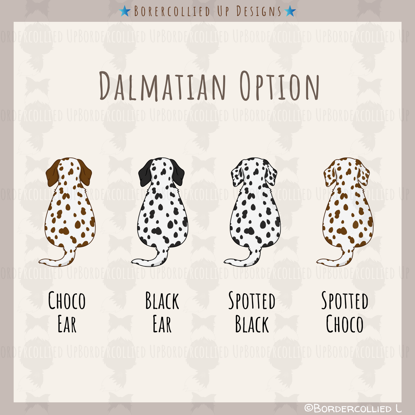Dalmatian Behind Sticker