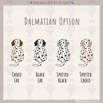 Dalmatian Behind Sticker