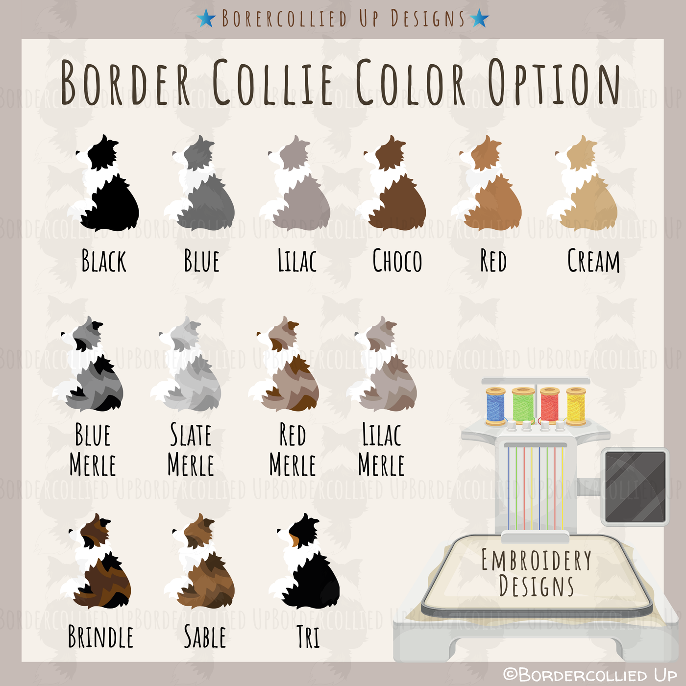 Dreamy Border Collie Hat