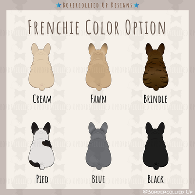 French Bulldog Behind Sticker