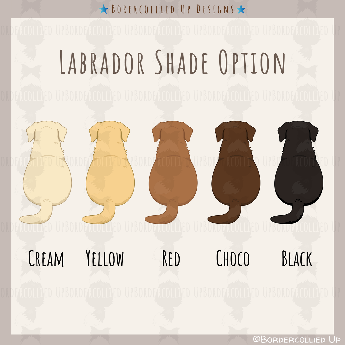 Labrador Behind Sticker