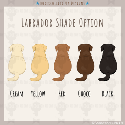 Labrador Behind Sticker