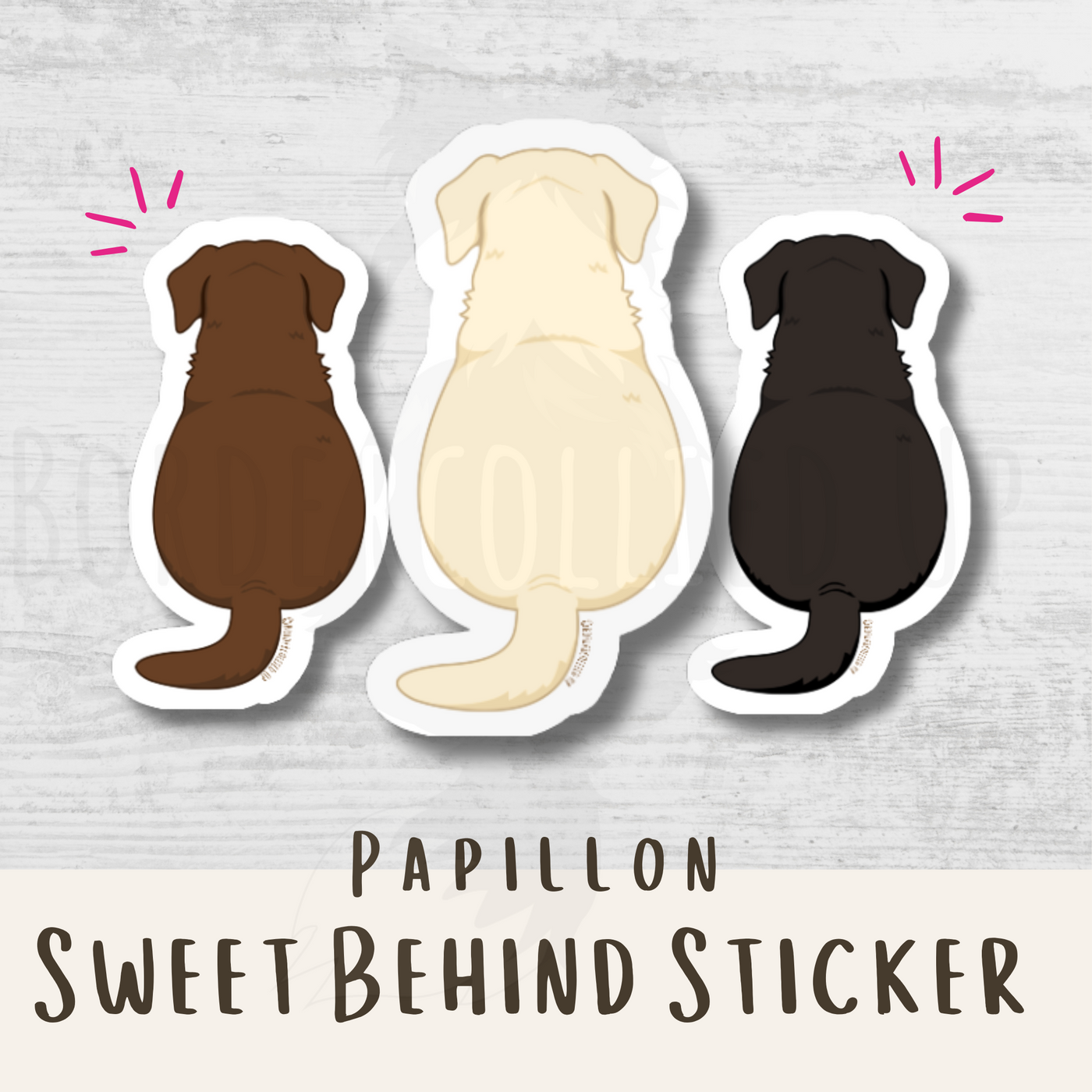 Labrador Behind Sticker