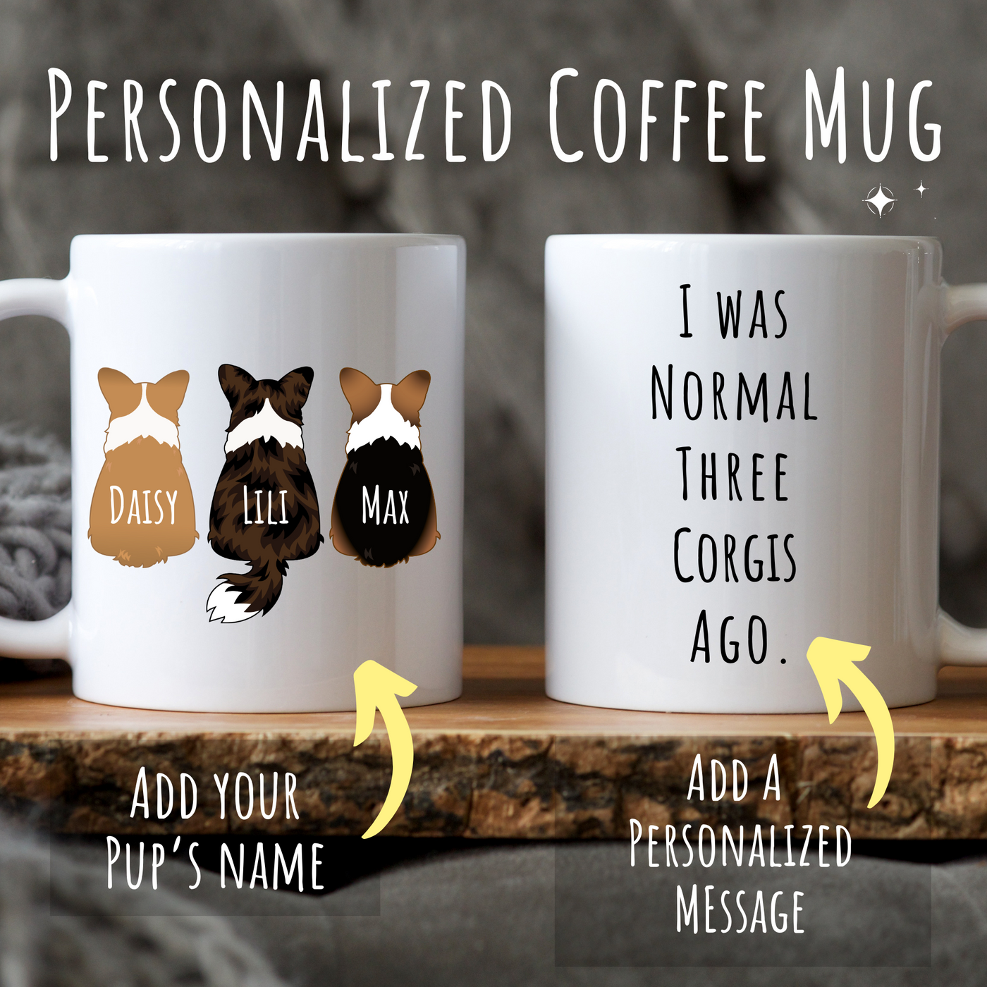 Personalized Corgi Mug