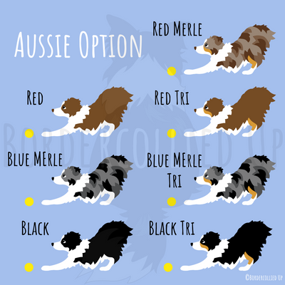 australian shepherd embroidery design option