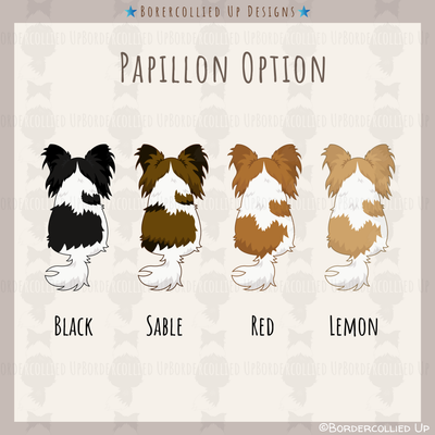 Papillon Behind Sticker