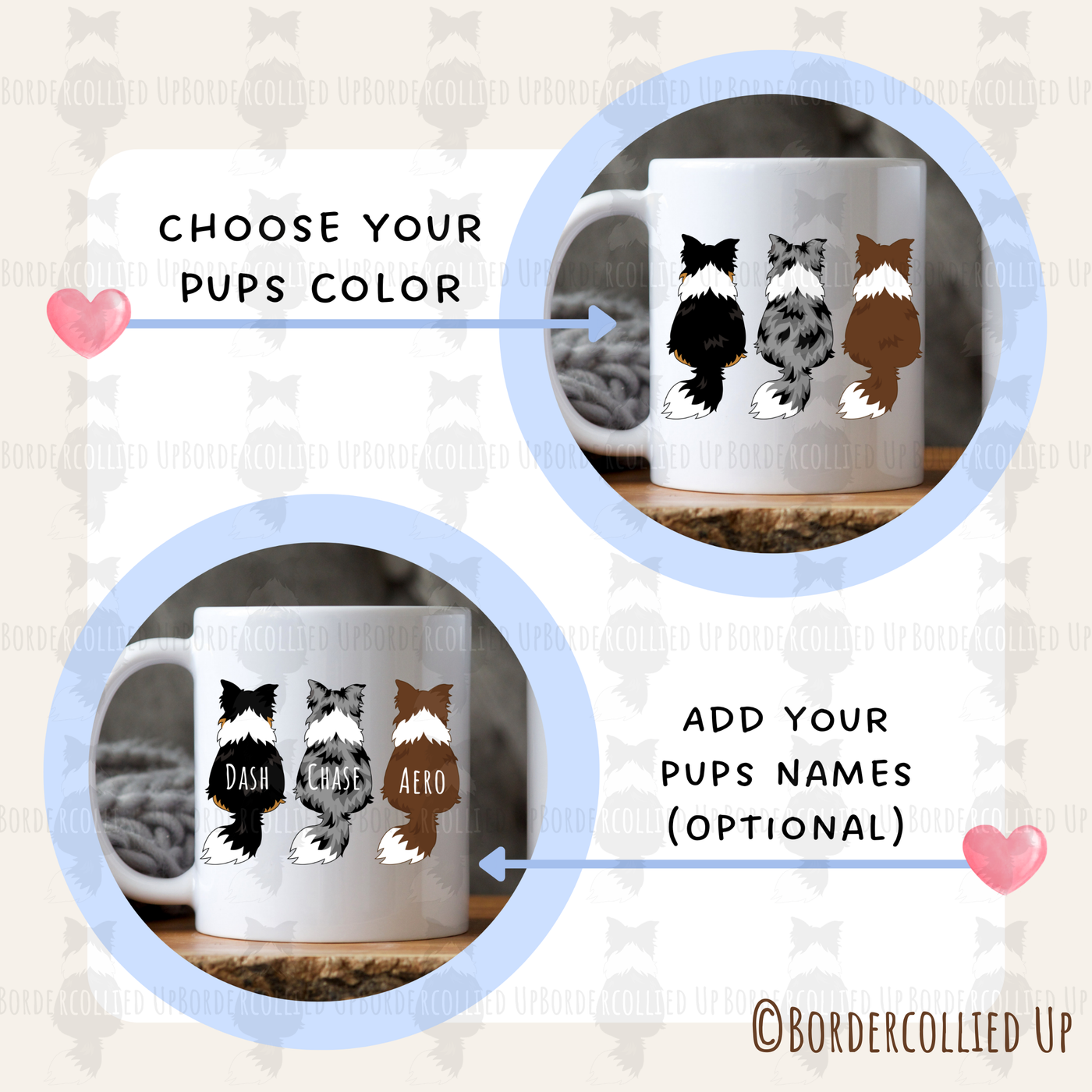 Personalized Border Collie Mug