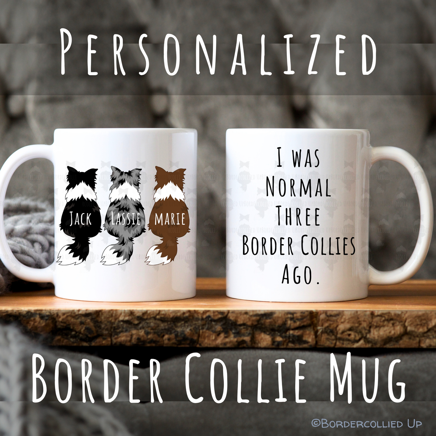 Personalized Border Collie Mug