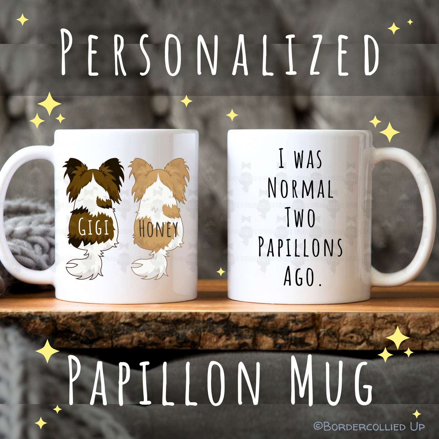 Pesonalized Papillon Mug