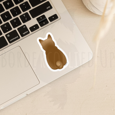 Shiba Inu Behind Sticker